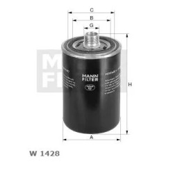 W 1428 MANN-FILTER alyvos filtras automatinei pavarų dėžei