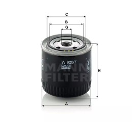W 920/7 MANN-FILTER ALYVOS FILTRAS SCANIA RENAULT