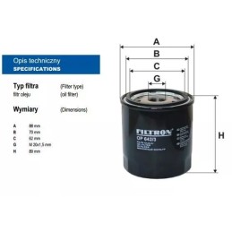 FILTRON OP 642/3 alyvos filtras