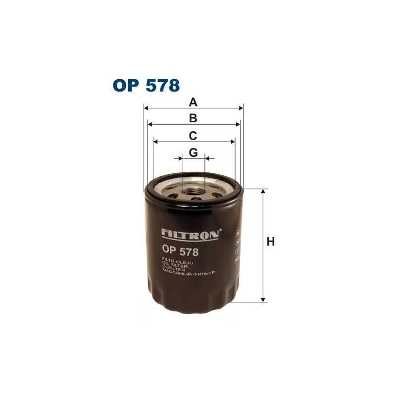 OP 578 FILTRON alyvos filtras