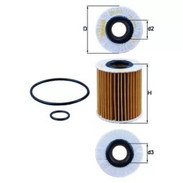 OX413D1 KNECHT alyvos filtras