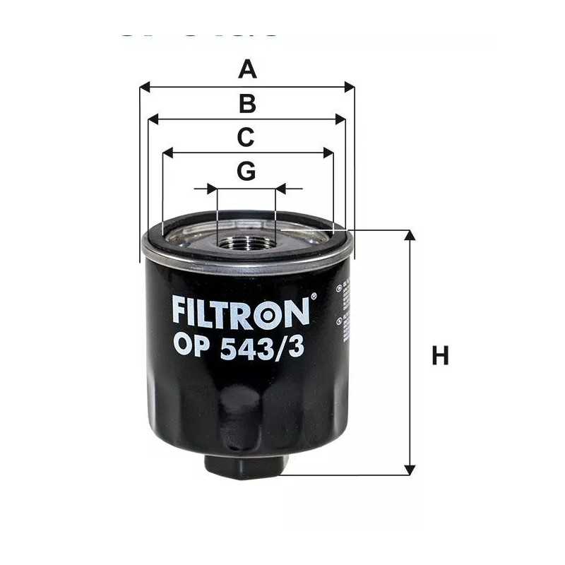 OP543/3 FILTRON alyvos filtras