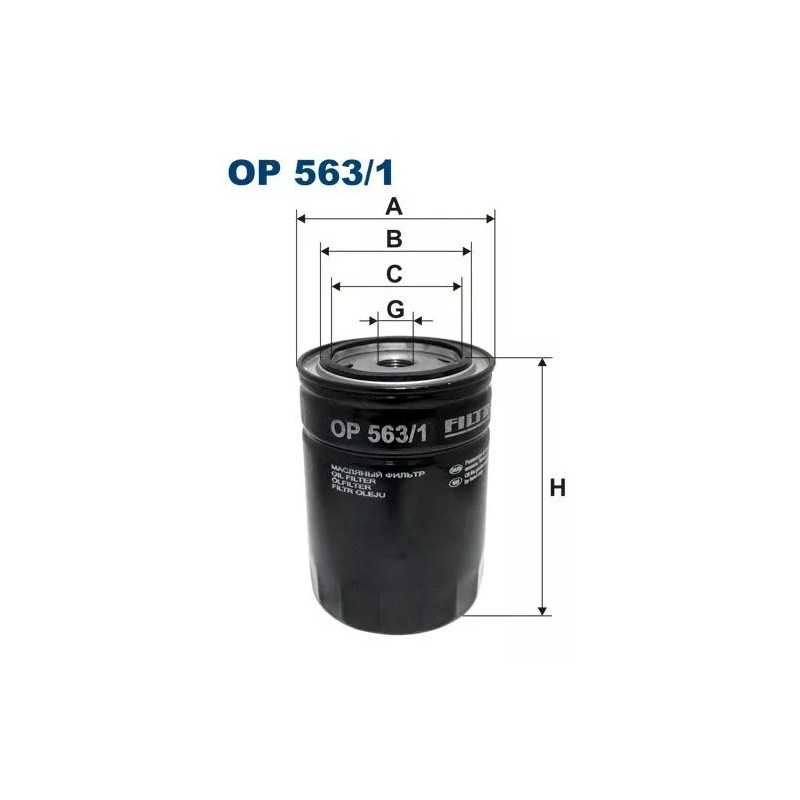 OP 563/1 FILTRON alyvos filtras