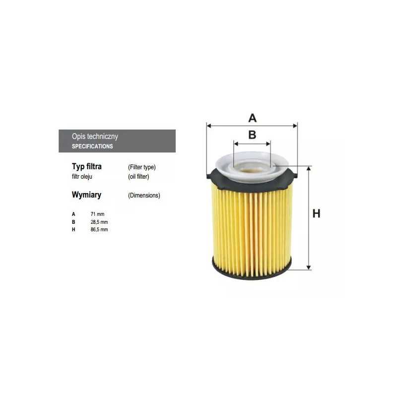OE695 FILTRON alyvos filtras