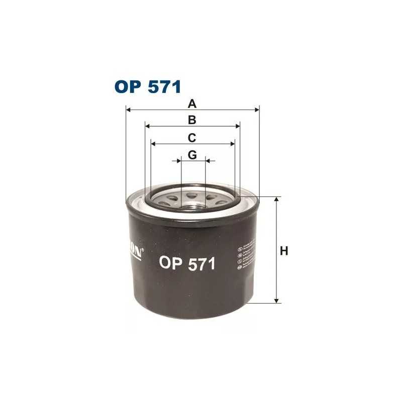 OP 571 FILTRON alyvos filtras