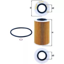 OX436D KNECHT alyvos filtras