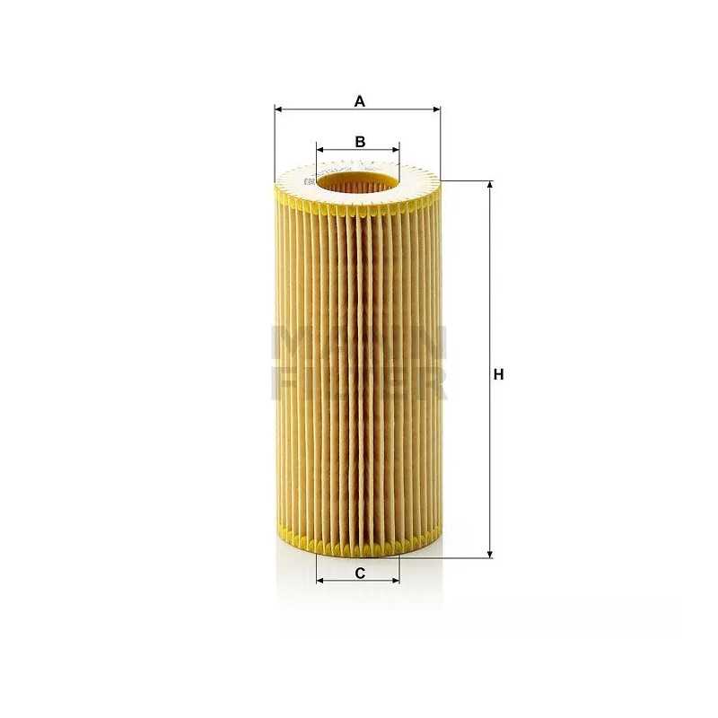 HU 721/2X MANN-FILTER alyvos filtras DB W210 E