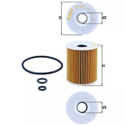 OX422D KNECHT alyvos filtras