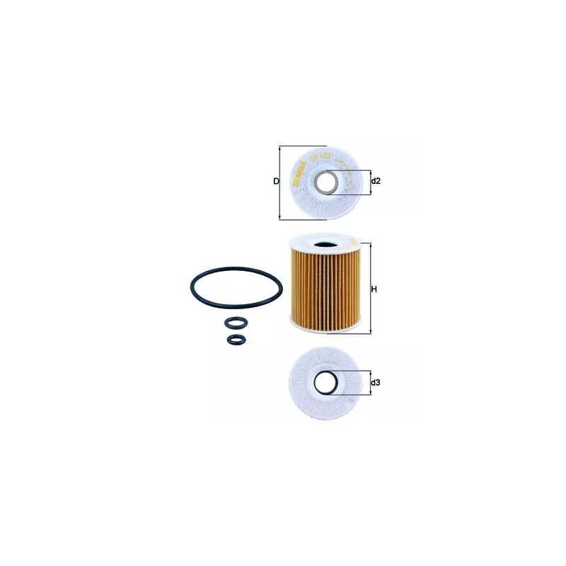 OX422D KNECHT alyvos filtras