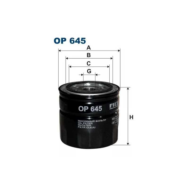 OP 645 FILTRON alyvos filtras