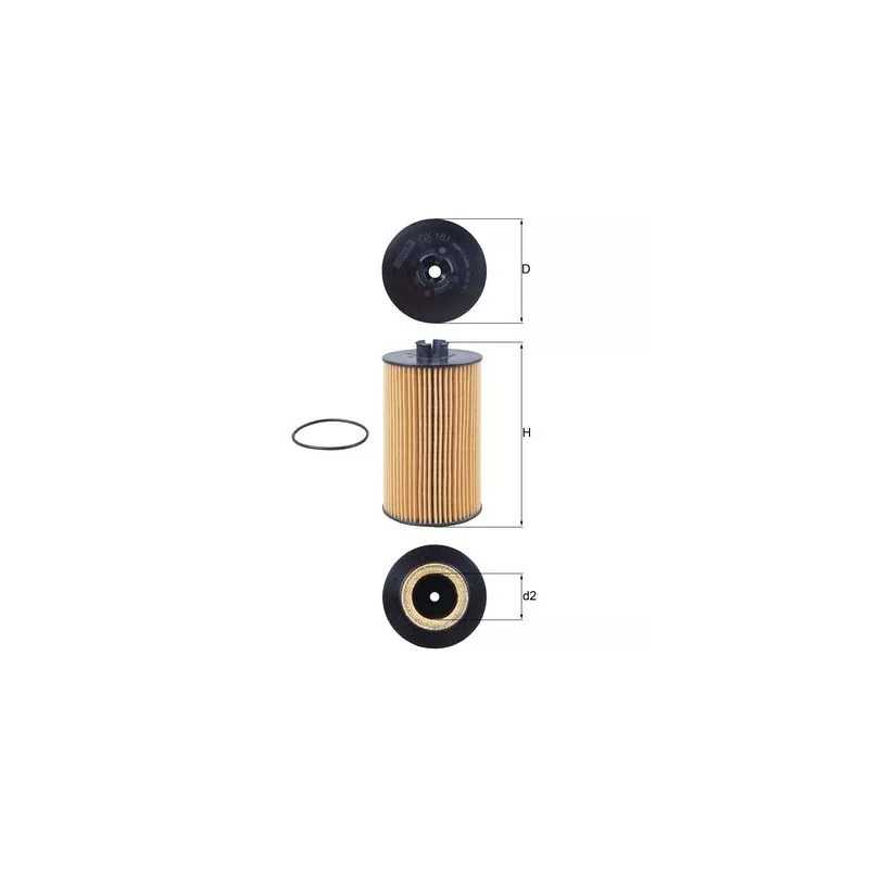 OX161D KNECHT alyvos filtras