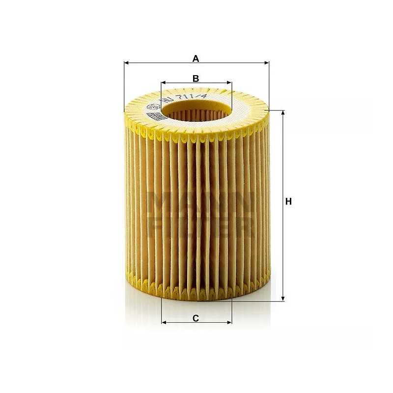 HU 711/4X MANN-FILTER ALYVOS FILTRAS OPEL ASTRA H SIGNUM