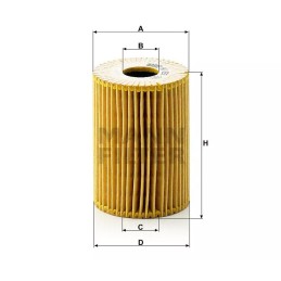 HU 825X MANN-FILTER ALYVOS FILTRAS NISSAN OPEL RENAULT