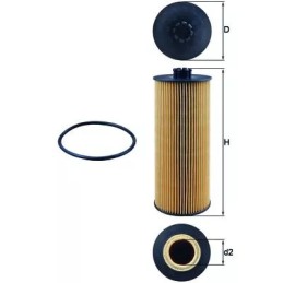 OX155D KNECHT alyvos filtras