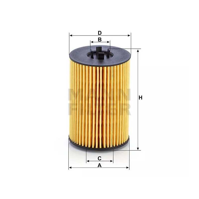 HU 7020Z MANN alyvos filtras