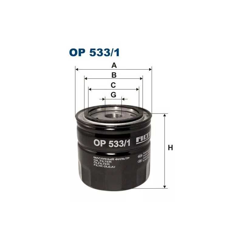 OP 533/1 FILTRON alyvos filtras