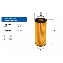 OE 671/4 Filtron alyvos filtras