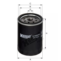 H10W16 Hengst alyvos filtras
