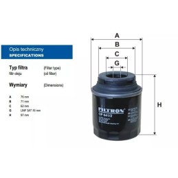 OP 641/2 FILTRON alyvos filtras