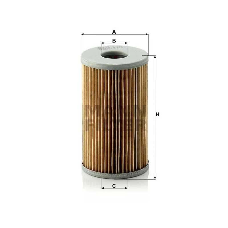 H 720X MANN-FILTER alyvos filtras DB W 123 2