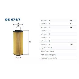 OE 674/7 FILTRON alyvos filtras