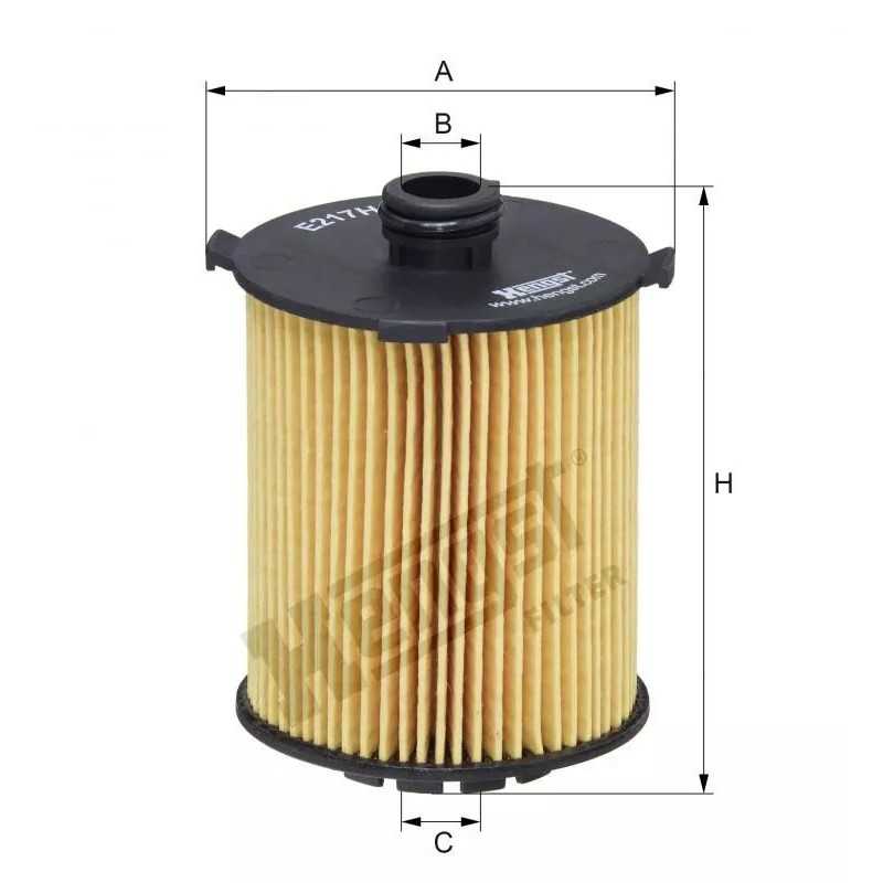 E217HD310 Hengst alyvos filtras