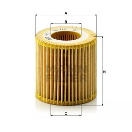 HU 710X MANN-FILTER alyvos filtras SKODA FABIA