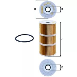 OX389/1D KNECHT alyvos filtras