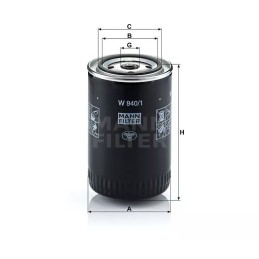 W 940/1 MANN-FILTER alyvos filtras FIAT FORD ROVER