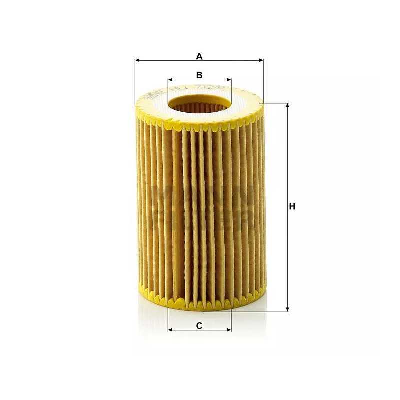 HU 712/9X MANN-FILTER alyvos filtras