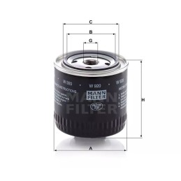 W 920 MANN-FILTER ALYVOS FILTRAS SCANIA RENAULT