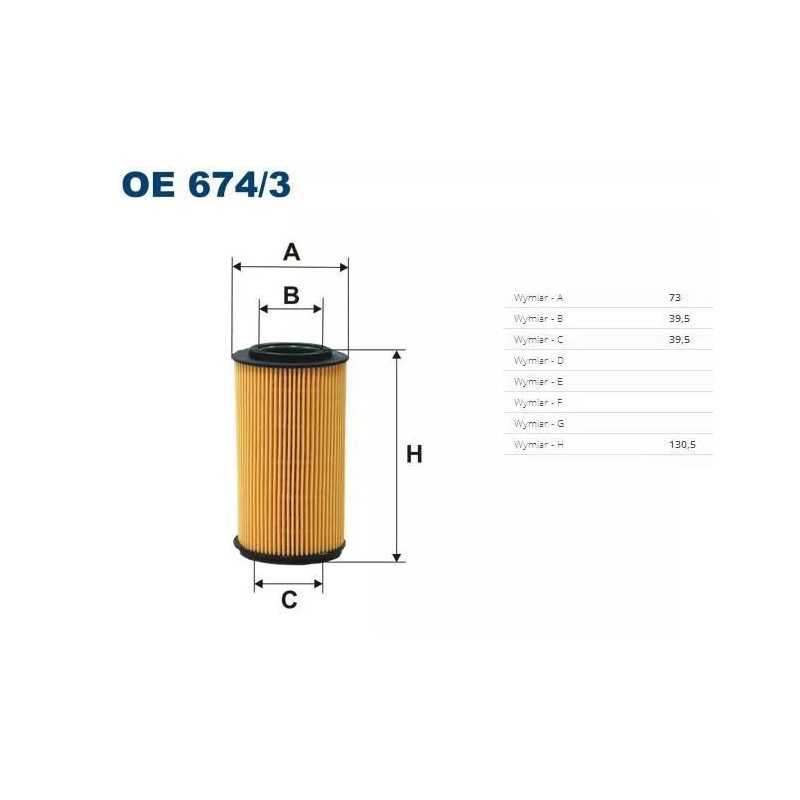 OE 674/3 FILTRON alyvos filtras