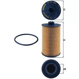 OX157D KNECHT alyvos filtras