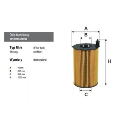 OE 650/7 FILTRON alyvos filtras