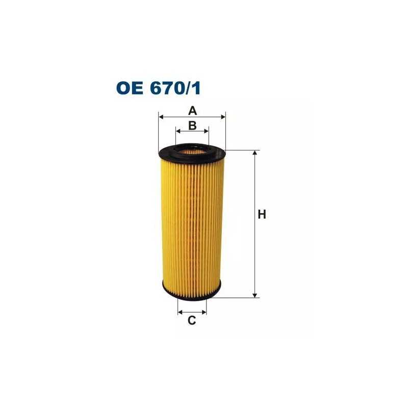 OE 670/1 FILTRON alyvos filtras