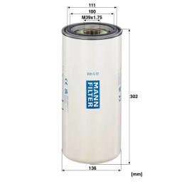 LB 13145/8 MANN filtras SP kompresoriams, alyvos separatorius