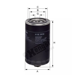H19W04 Hengst alyvos filtras