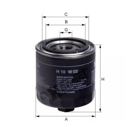 H10W02 Hengst alyvos filtras