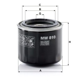MW 810 MANN-FILTER alyvos filtras