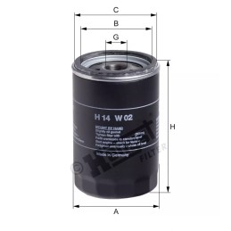 H14W02 Hengst alyvos filtras