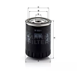 W 830/1 MANN-FILTER ALYVOS FILTRAS SEAT VW