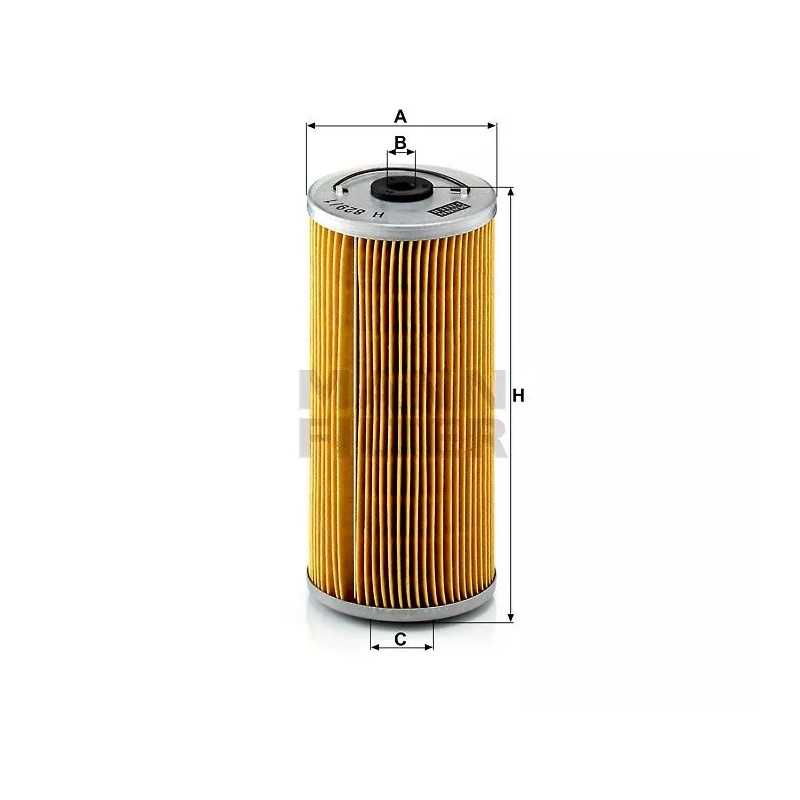 H 829/1X MANN-FILTER alyvos filtras DB W 124, W210 9