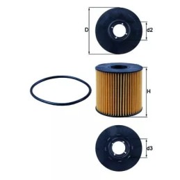 OX210D KNECHT alyvos filtras