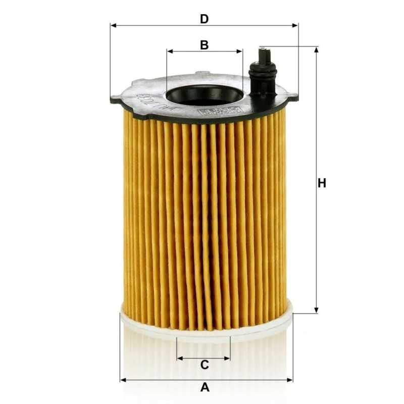 Manno alyvos filtras HU7033Z