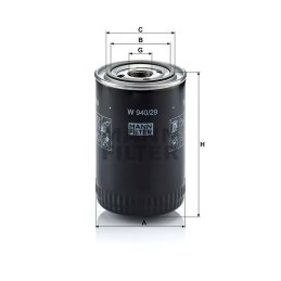 W 940/29 MANN-FILTER ALYVOS FILTRAS PORSCHE 911 2.2-3.6 -93