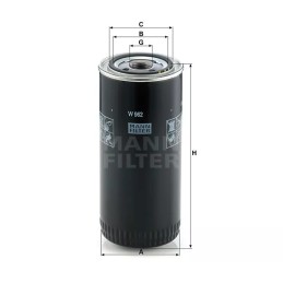 W 962 MANN-FILTER ALYVOS FILTRAS IVECO