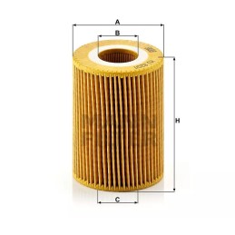 HU 820/1Y MANN-FILTER alyvos filtras