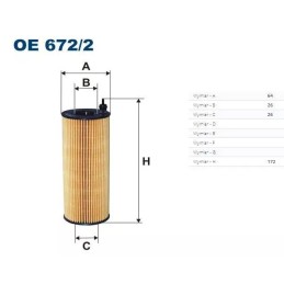 OE 672/2 FILTRON alyvos filtras