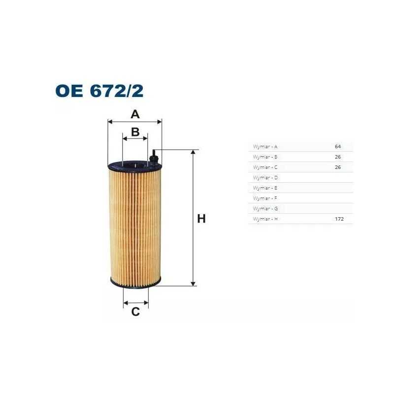 OE 672/2 FILTRON alyvos filtras