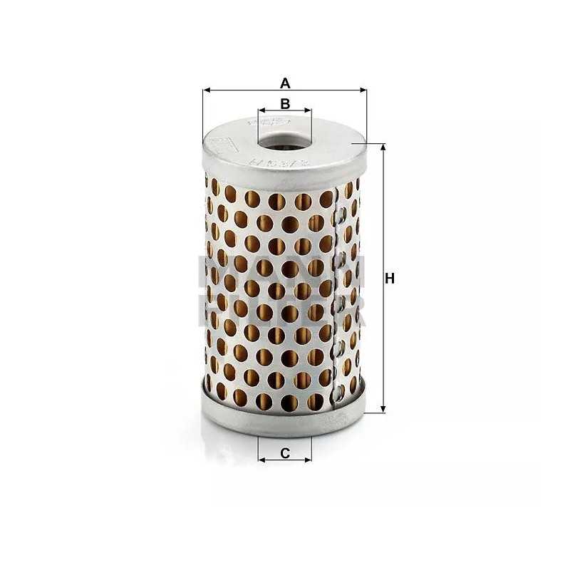 H 53/3 MANN-FILTER alyvos filtras